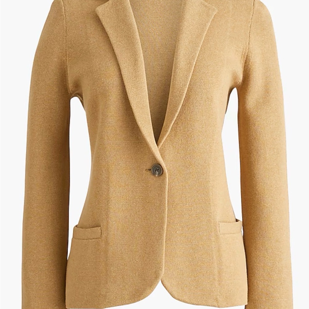 J. Crew Tan Single-Button Blazer - image 1